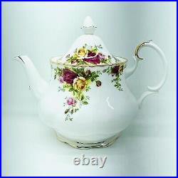 Large Teapot Royal Albert OLD COUNTRY ROSES Porcelain Fine Bone China England