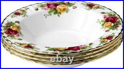 Lot 6 Royal Albert Old Country Roses royal doulton 4 Rim soup Pasta Bowl Set 8 Lot 6 Royal Albert Old Country Roses royal doulton 4 Rim soup Pasta Bowl Set 8