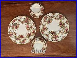 Lot Of 10 Royal Albert Old Country Roses Bone China Dinning Set For 2