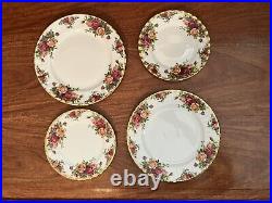Lot Of 10 Royal Albert Old Country Roses Bone China Dinning Set For 2