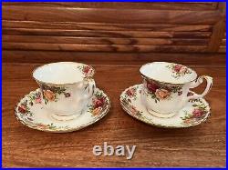 Lot Of 10 Royal Albert Old Country Roses Bone China Dinning Set For 2