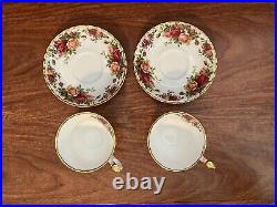 Lot Of 10 Royal Albert Old Country Roses Bone China Dinning Set For 2