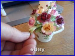 Lot Royal Albert Old Country Roses Bone China-Bud Vase/Flower Cup/Cookie Biscuit