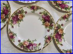 Lot of 10 Royal Albert Old Country Roses Bone China 6 Bread And Butter Plates