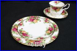 Lot of 15 Pc. Vintage Royal Albert'Old Country Roses' Tea Pot, Cups, Plates