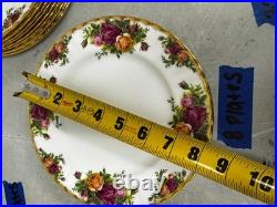 Lot of 32 Royal Albert Old Country Roses Bone China Plates & Egg Tray England