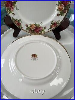Lot of 6 Royal Albert Old Country Roses 8 PLATES 1962 Bone China Lovely
