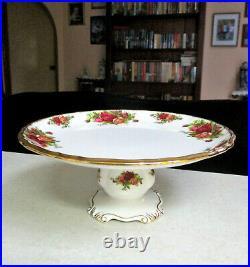 Lovely ROYAL ALBERT Old Country Roses Footed Cake Stand 1st Quality