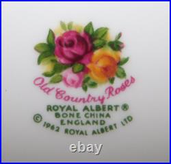 Mint Set of 8 Royal Albert OLD COUNTRY ROSES 10 3/8 Dinner Plates Bone China En