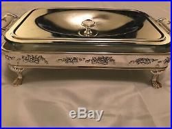 NEW RARE Royal Doulton Old Country Roses Silver/Gold Collect Serving Dish Baker