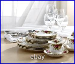 NEW Royal Albert OLD COUNTRY ROSES China Set 20 Pieces Plates Cups Saucers NIB NEW Royal Albert OLD COUNTRY ROSES China Set 20 Pieces Plates Cups Saucers NIB