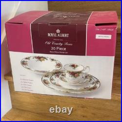 NEW Royal Albert OLD COUNTRY ROSES China Set 20 Pieces Plates Cups Saucers NIB NEW Royal Albert OLD COUNTRY ROSES China Set 20 Pieces Plates Cups Saucers NIB