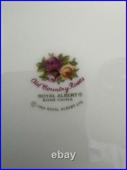NEW Royal Albert Old Country Roses 3 Piece Tea Set & Salt And Pepper Shakers