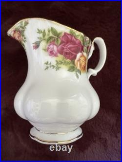 NEW Royal Albert Old Country Roses 3 Piece Tea Set & Salt And Pepper Shakers