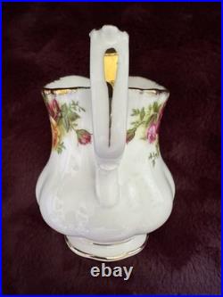NEW Royal Albert Old Country Roses 3 Piece Tea Set & Salt And Pepper Shakers
