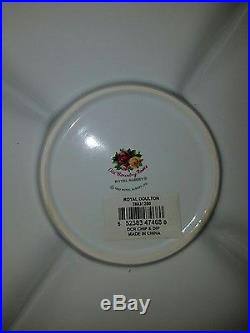 NEW Royal Albert Old Country Roses Chip & Dip Set Snack Server Platter Tray Bowl