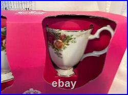 NEW Royal Albert Old Country Roses Mug Cup Footed White Floral