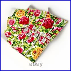 NEW Royal Albert Old Country Roses Tablecloth + 8 Napkins 84 x 60 Oblong