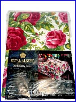 NEW Royal Albert Old Country Roses Tablecloth + 8 Napkins 84 x 60 Oblong