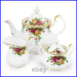 NEW Royal Albert Old Country Roses Teapot Set 3pce