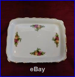 NEW in BOX Royal Albert Old Country Roses Cheese Wedge/Butter Dish with Lid