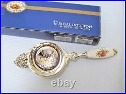 NEW withBox Royal Doulton Royal Albert Old Country Roses Silverplate Tea Strainer