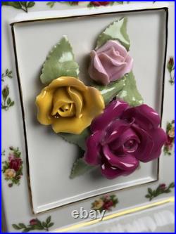 NIB Royal Albert Old Country Roses Grandfather Clock 15 1/2 TESTED & WORKS NIB Royal Albert Old Country Roses Grandfather Clock 15 1/2 TESTED & WORKS
