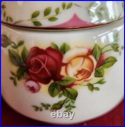 NIB Royal Albert Old Country Roses Rose SCULPTED Tea For One 3 Piece Set