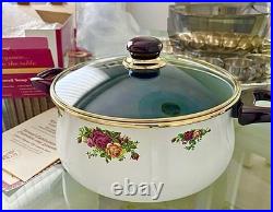 New In Box! Rare! Stunning! Royal Albert Old Country Roses 5.2L Soup Tourenne