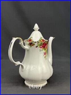 New Royal Albert OLD COUNTRY ROSES 6-Cup Coffee Pot 10 Tall 1962 Mint