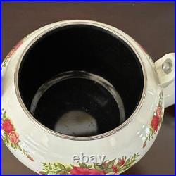 New Royal Albert Old Country Roses Enamel Stovetop Tea Kettle made in Taiwan