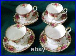 New Royal Albert Old Country Roses Tea Pot Creamer Sugar Bowl 4 Cups & Saucers New Royal Albert Old Country Roses Tea Pot Creamer Sugar Bowl 4 Cups & Saucers