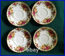 New Royal Albert Old Country Roses Tea Pot Creamer Sugar Bowl 4 Cups & Saucers New Royal Albert Old Country Roses Tea Pot Creamer Sugar Bowl 4 Cups & Saucers