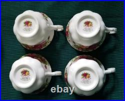 New Royal Albert Old Country Roses Tea Pot Creamer Sugar Bowl 4 Cups & Saucers New Royal Albert Old Country Roses Tea Pot Creamer Sugar Bowl 4 Cups & Saucers