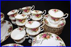 New Vintage Made In England Royal Albert Old Country Roses Service For 12+ Servi