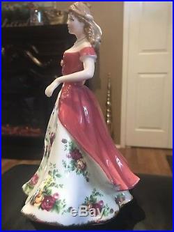 Nib Royal Albert Old Country Roses 2008 Figure Of The Year Coa Le Large Size 9