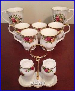 OLD COUNTRY ROSES 121 PIECE ROYAL ALBERT England 1962 Mixed set Excellent China
