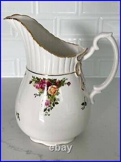 OLD COUNTRY ROSES 1962 Large Pitcher 10.5 Tall Royal Albert VGC