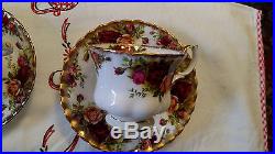 OLD COUNTRY ROSES 20 PIECES 4 PLACE SETTING ROYAL ALBERT England