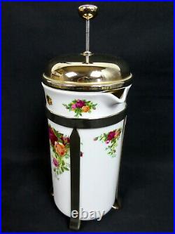 OLD COUNTRY ROSES CAFETIERE, 1st QUALITY, VGC, 1993-02, ENGLAND, ROYAL ALBERT