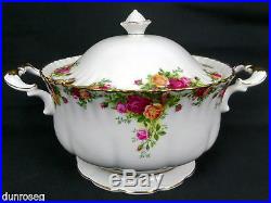 OLD COUNTRY ROSES LARGE SOUP TUREEN, 1st QUALITY, VGC, 1993-2002, ROYAL ALBERT