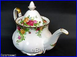 OLD COUNTRY ROSES LARGE TEAPOT, 8-9 CUPS, GOOD CONDITION, 1973-93, ROYAL ALBERT
