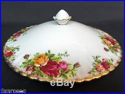 OLD COUNTRY ROSES LIDDED TUREEN, 1st QUALITY, GC, 1962-73, ENGLAND- ROYAL ALBERT