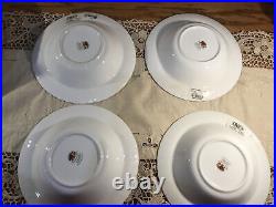 OLD COUNTRY ROSES SOUP SALAD BOWL GREEN RIM NWT HARD TO FIND 8 Set 4