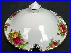 OLD COUNTRY ROSES SOUP TUREEN, 1st QUALITY, VGC, 1993-02, ENGLAND, ROYAL ALBERT