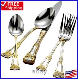 Old Country Roses 20-Piece Flatware Set, Golden Visit The Royal Albert Store