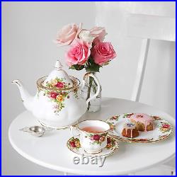 Old Country Roses 3 Piece Set, 8, Mostly White with Multicolored Floral Print