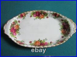 Old Country Roses By Royal Albert Cake Plate Servers Oval Trays Pick 1