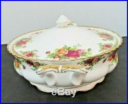 Old Country Roses By Royal Albert Round Covered Vegetable Bowl 1962 Ltd