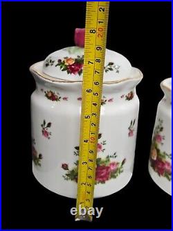 Old Country Roses Canister Set 3 Piece withLidsRoyal AlbertBone China